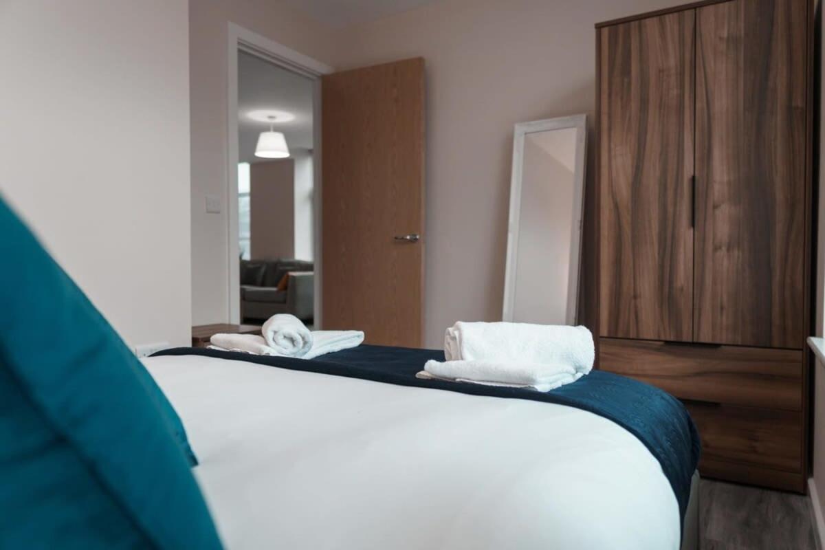 Contemporary 2 Bed Manchester Apartment - Sleeps 4 Dış mekan fotoğraf