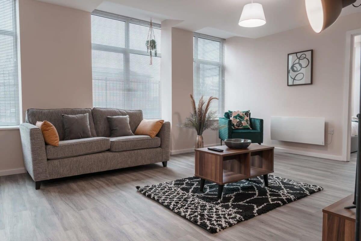 Contemporary 2 Bed Manchester Apartment - Sleeps 4 Dış mekan fotoğraf